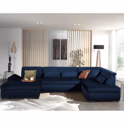 Best Mobilier Vermont Canapé d'angle 7 siège(s) Gris