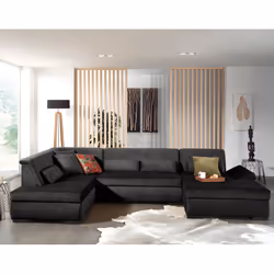Best Mobilier Vermont Canapé d'angle 7 siège(s) Jaune