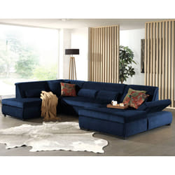 Best Mobilier Vermont Canapé d'angle 7 siège(s) Gris