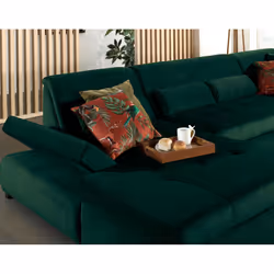 Best Mobilier Vermont Canapé d'angle 7 siège(s) Bleu