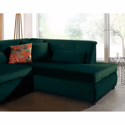 Best Mobilier Vermont Canapé d'angle 7 siège(s) Bleu - Vue supplémentaire 4
