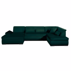 Best Mobilier Vermont Canapé d'angle 7 siège(s) Bleu - Vue supplémentaire 5