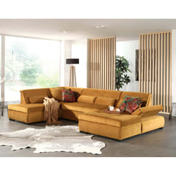 Best Mobilier Vermont Canapé d'angle 7 siège(s) Vert