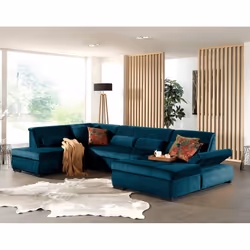 Best Mobilier Vermont, Beige, Velours, Bois, Plastique, 3350 mm, 1970 mm