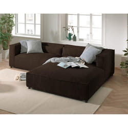 Best Mobilier Ela Canapé d'angle 4 siège(s) Rose
