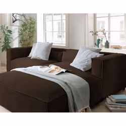 Best Mobilier Ela Canapé d'angle 4 siège(s) Rose