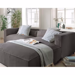 Best Mobilier Ela Canapé d'angle 4 siège(s) Marron