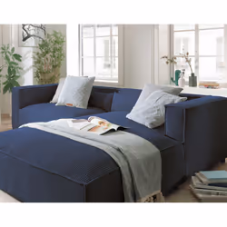 Best Mobilier Ela Canapé d'angle 4 siège(s) Gris