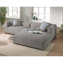 Best Mobilier Ela Canapé d'angle 4 siège(s) Gris