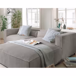 Best Mobilier Ela Canapé d'angle 4 siège(s) Gris