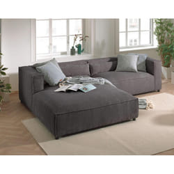 Best Mobilier Ela Canapé d'angle 4 siège(s) Marron