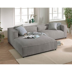 Best Mobilier Ela Canapé d'angle 4 siège(s) Gris