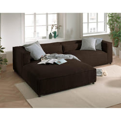 Best Mobilier Ela Canapé d'angle 4 siège(s) Rose