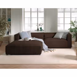 Best Mobilier Ela Canapé d'angle 4 siège(s) Rose