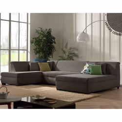 Best Mobilier Malcom, Couleur rouille, Velours, Bois, Plastique, 3350 mm, 1970 mm