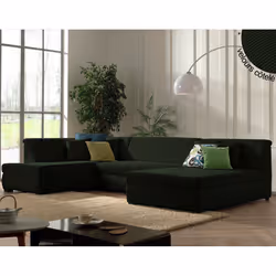 Best Mobilier Sacha, Bleu, Velours, Plastique, 2040 mm, 990 mm, 880 mm