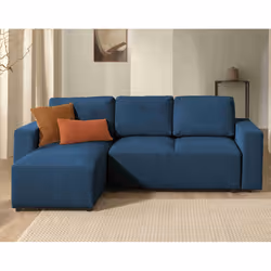 Best Mobilier Livy, Beige, Velours, Plastique, 2420 mm, 1540 mm, 920 mm