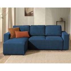 Best Mobilier Livy Canapé d'angle 4 siège(s) Beige