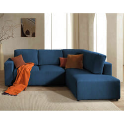 Best Mobilier Livy Canapé d'angle 5 siège(s) Beige