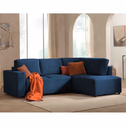 Best Mobilier Livy Canapé d'angle 5 siège(s) Beige