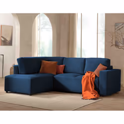 Best Mobilier Livy Canapé d'angle 5 siège(s) Beige