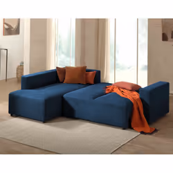 Best Mobilier Livy Canapé d'angle 5 siège(s) Beige