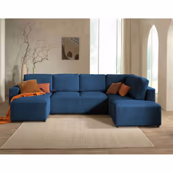 Best Mobilier Livy, Beige, Velours, Bois, Plastique, 3240 mm, 1910 mm