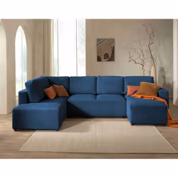 Best Mobilier Livy, Beige, Velours, Bois, Plastique, 3240 mm, 1910 mm