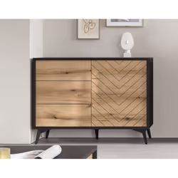 Best Mobilier Peter, 1 portes(s), 2 étagères, Tableau à particules, 3 tiroir(s), Peter, 1 pièce(s)