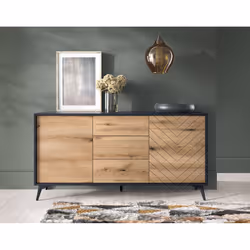 Best Mobilier Peter, 2 portes(s), 4 étagères, Tableau à particules, 3 tiroir(s), Peter, 1 pièce(s)