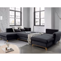 Best Mobilier Lagom Canapé d'angle 7 siège(s) Gris