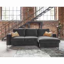 Best Mobilier Lilly Canapé d'angle 4 siège(s) Gris