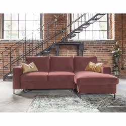 Best Mobilier Lilly Canapé d'angle 4 siège(s) Rose