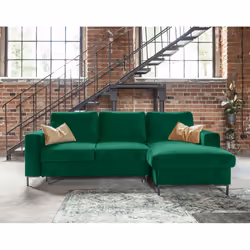 Best Mobilier Lilly Canapé d'angle 4 siège(s) Vert