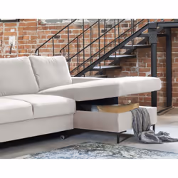 Best Mobilier Lilly Canapé d'angle 4 siège(s) Beige