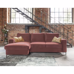 Best Mobilier Lilly Canapé d'angle 4 siège(s) Rose