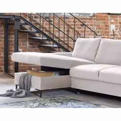 Best Mobilier Lilly Canapé d'angle 4 siège(s) Beige