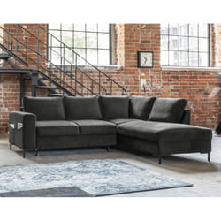Best Mobilier Lilly Canapé d'angle 5 siège(s) Gris