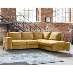 Best Mobilier Lilly Canapé d'angle 5 siège(s) Jaune