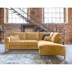 Best Mobilier Lilly Canapé d'angle 5 siège(s) Jaune