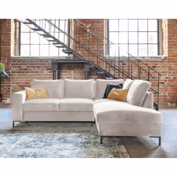 Best Mobilier Lilly Canapé d'angle 5 siège(s) Beige