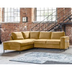 Best Mobilier Lilly Canapé d'angle 5 siège(s) Jaune