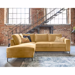 Best Mobilier Lilly Canapé d'angle 5 siège(s) Jaune