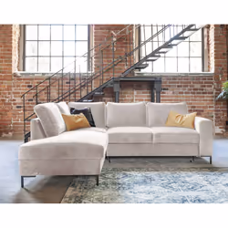 Best Mobilier Lilly Canapé d'angle 5 siège(s) Beige