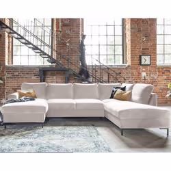 Best Mobilier Lilly Canapé d'angle 7 siège(s) Beige