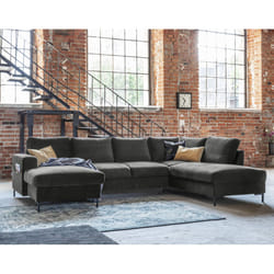 Best Mobilier Lilly Canapé d'angle 7 siège(s) Gris