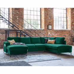 Best Mobilier Lilly, Vert, Velours, Métal, 3030 mm, 1970 mm, 850 mm
