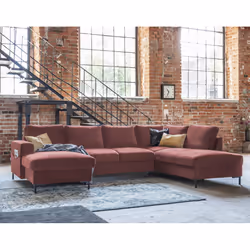 Best Mobilier Lilly, Rose, Velours, Métal, 3030 mm, 1970 mm, 850 mm