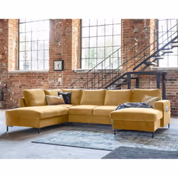 Best Mobilier Lilly, Jaune, Velours, Métal, 3030 mm, 1970 mm, 850 mm