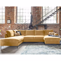 Best Mobilier Lilly Canapé d'angle 7 siège(s) Jaune